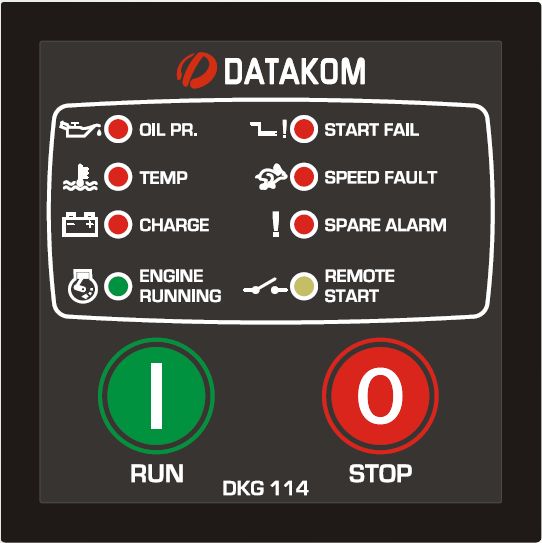 Datakom DATAKOM DKG-114 Manual and remote start generator control panel