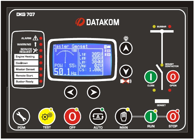 Datakom DATAKOM DKG-707 Multi Genset Paralleling unit with J1939