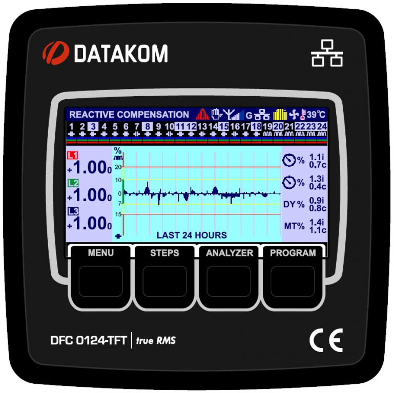 Datakom  Оptional colour TFT display 4.3”, 480x272 pixels for DATAKOM DFC-0124