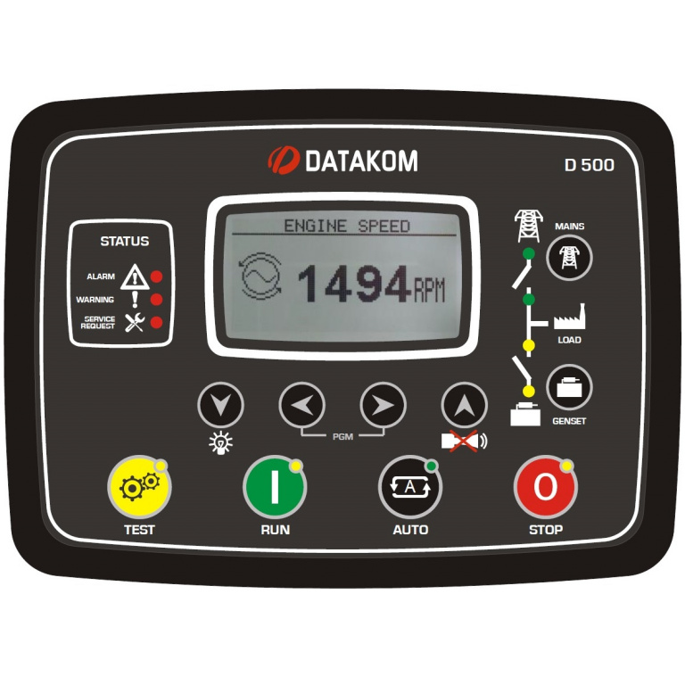 Datakom DATAKOM D-500-LITE Multifunctional Generator Controller with MPU + J1939 + RS485