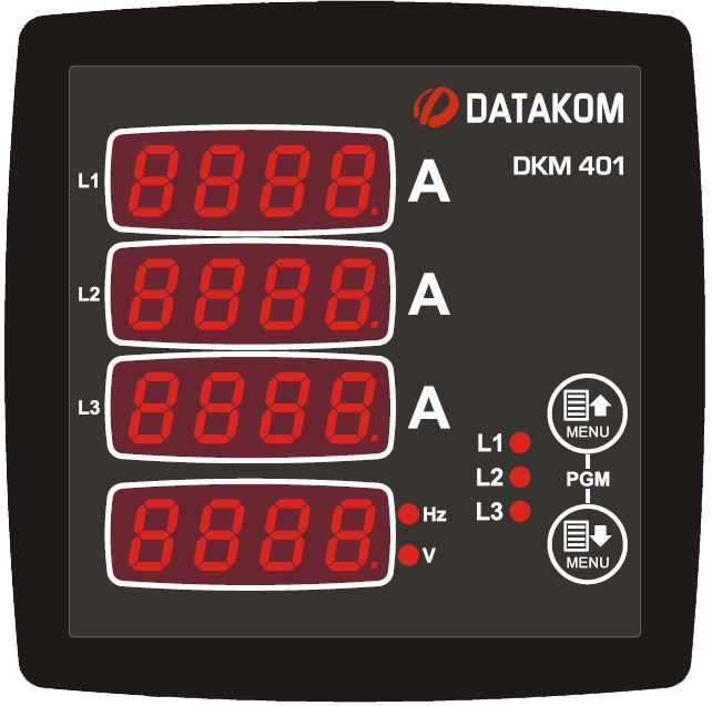 Datakom DATAKOM DKM-401 Multimeter, 96x96mm
