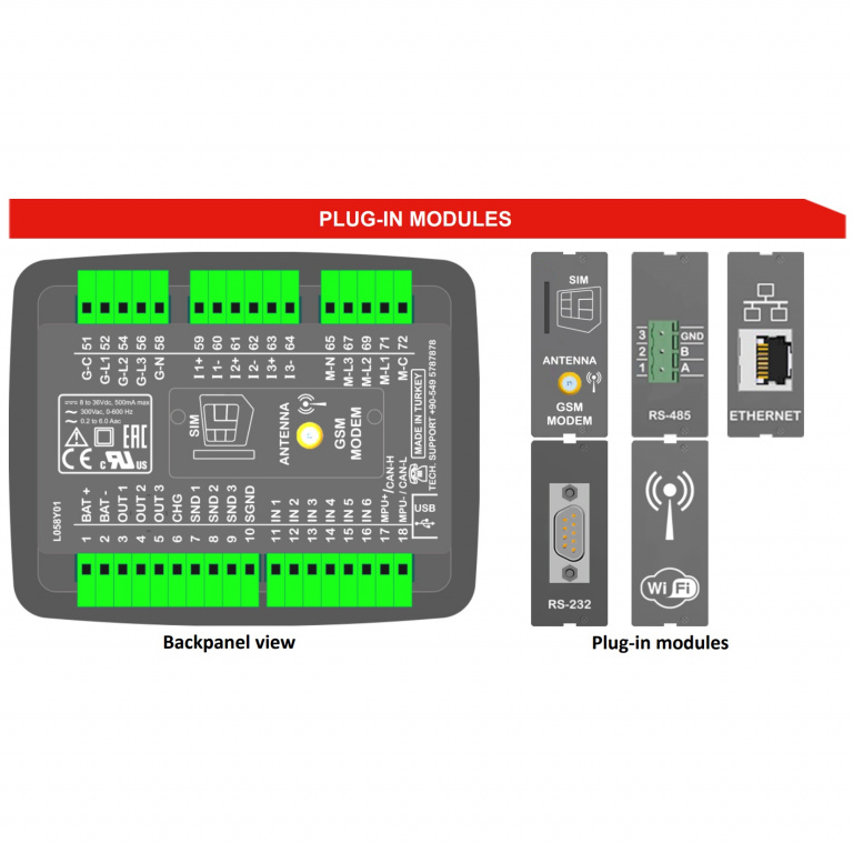 Datakom DATAKOM D-200-MK2 Multifunctional Generator Controller with MPU