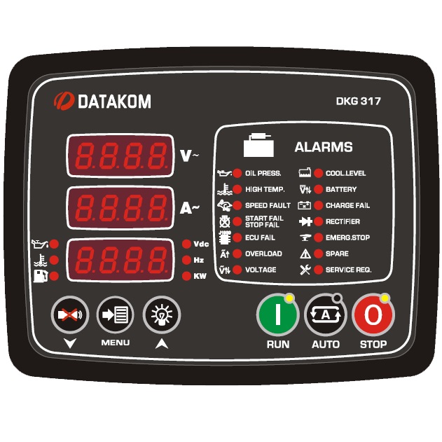 Datakom DATAKOM DKG-317 CAN Manual and remote start generator control panel