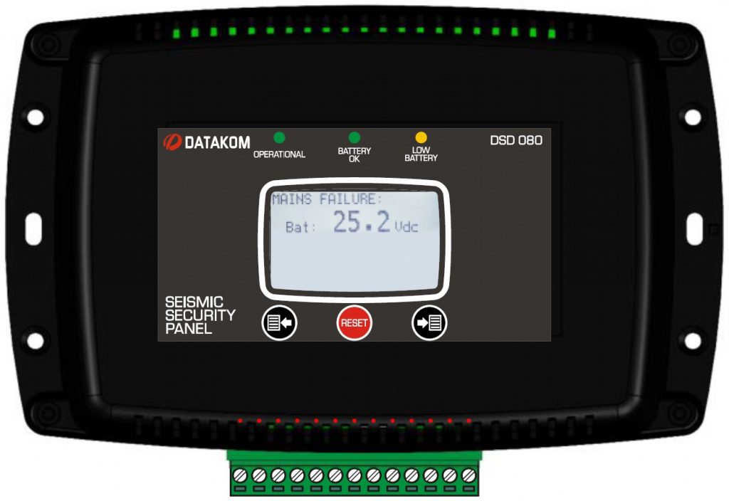 Datakom DATAKOM DSD-080 Earthquake Shutdown Panel With Battery