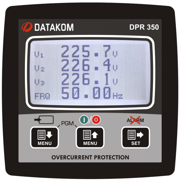 Datakom DATAKOM DPR-350 Network Analyzer with Multifunctional Protection Relay, 19-150VDC power supply
