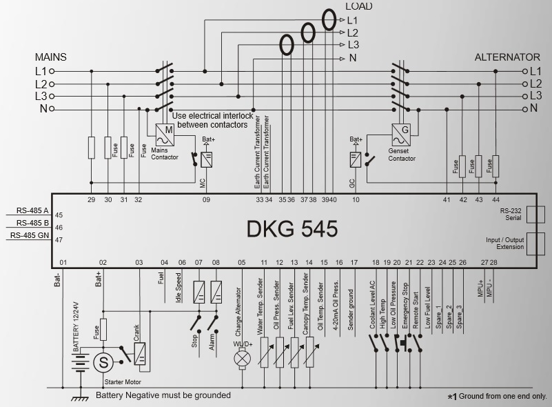 Datakom DATAKOM DKG-545 Auto Mains Failure Controller (AMF)
