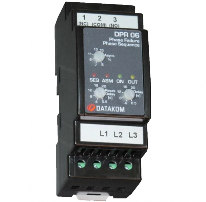 Datakom DATAKOM DPR-06 Motor Protection Controller, L-L, asymmetry