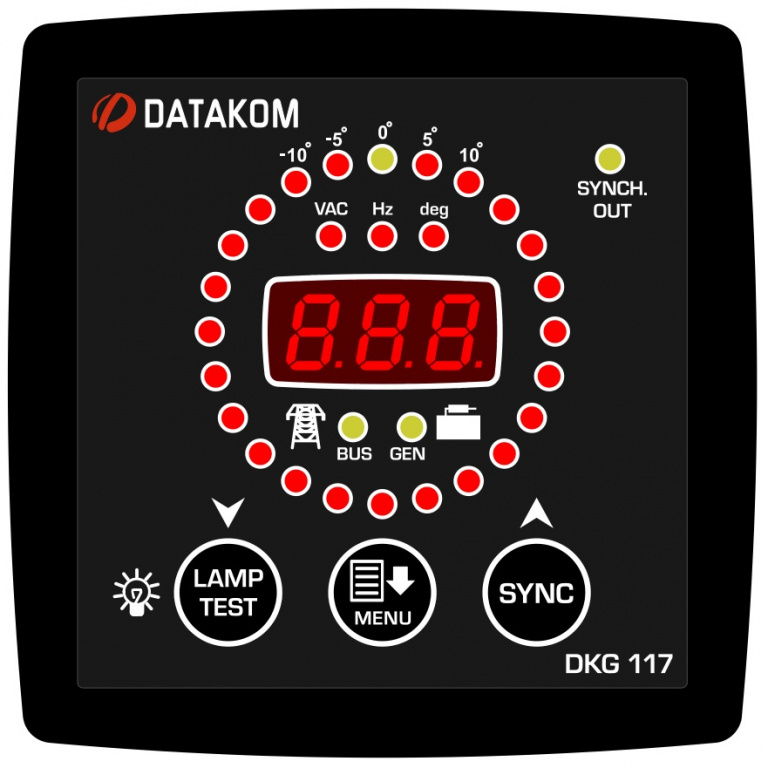Datakom Datakom DKG-117, 96x96mm Synchroscope & check Synch relay controller