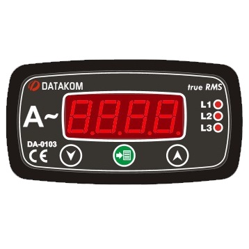 Datakom DATAKOM DA-0103 Ammeter panel, 3 phase, 96x48mm