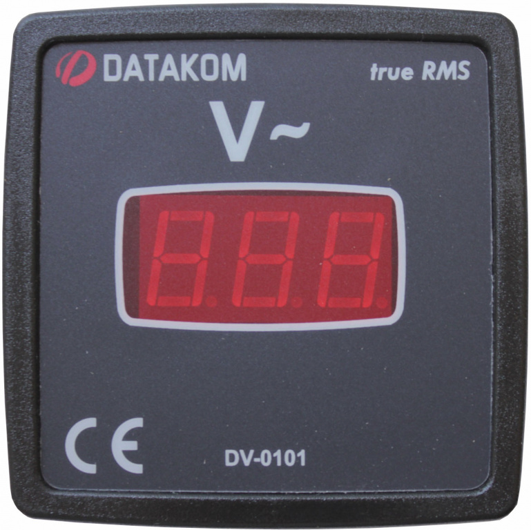 Datakom DATAKOM DV-0101 Voltmeter panel, 1 phase, 72x72mm, isolated power supply