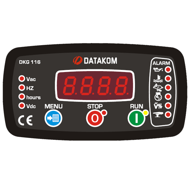 Datakom DATAKOM DKG-116 MPU Manual and remote start generator control panel